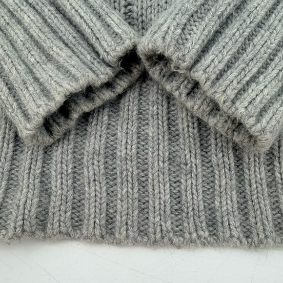 Vintage Y2K Hollister Super Long Cable Cardigan Sweater Rabbit Hair Large - Picture 5 of 5